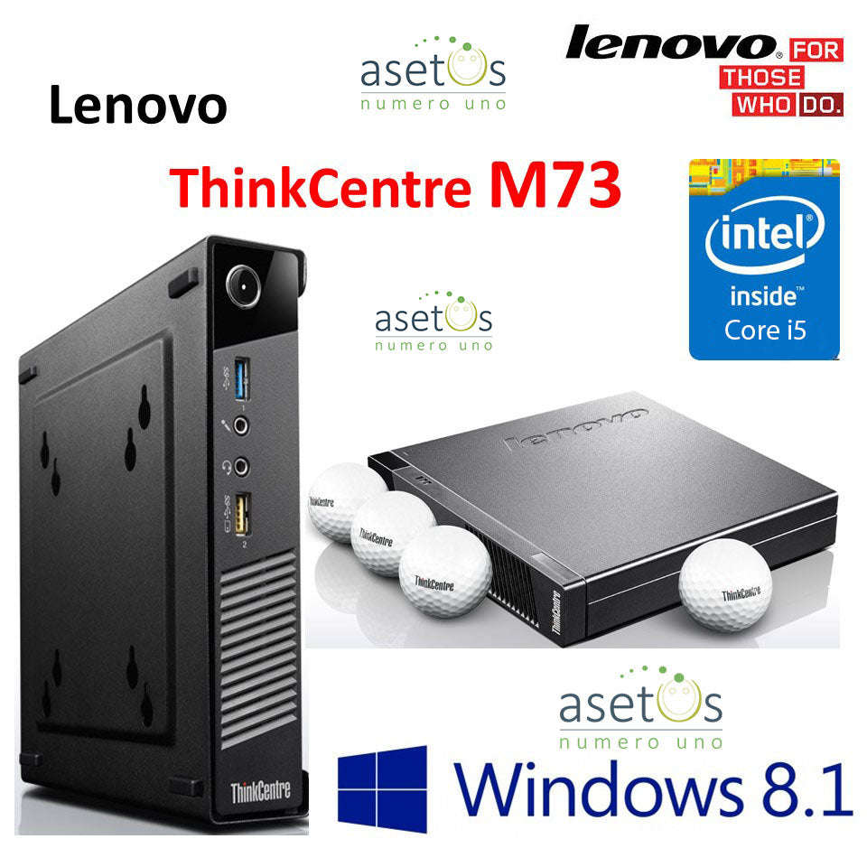 Core i5 4th Gen Lenovo ThinkCentre M73 Tiny Desktop: 4GB DDR3, 500GB HDD, Win 8 Pro,  Tough, Comp...