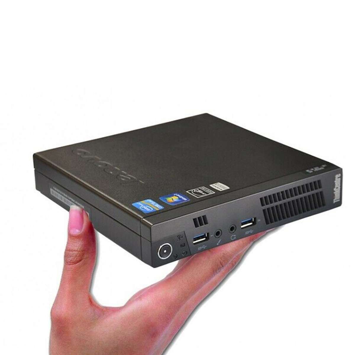 Lenovo ThinkCentre M72e Tiny Desktop: Core i3-3220T 3rd Gen, 4GB DDR3, 320GB HDD, Win 7 Pro (Used)