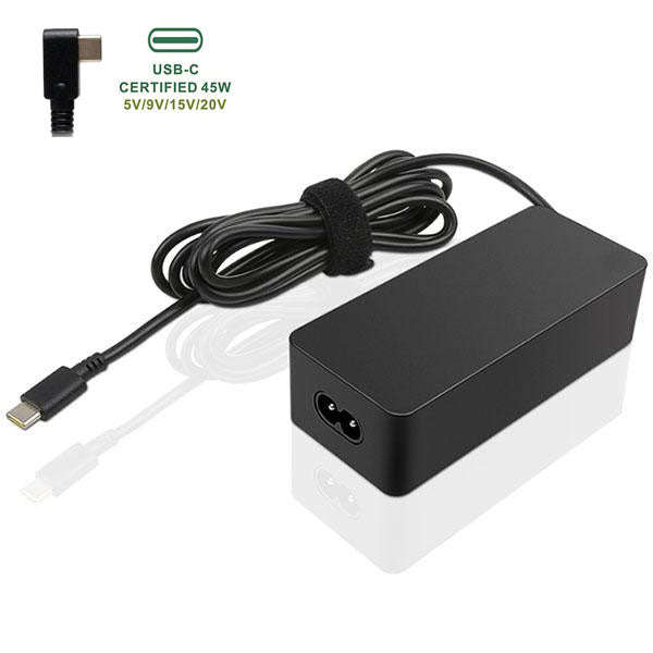 45W USB Type-C / USB-C Generic Power Adapter for HP,  Lenovo, Dell, MacBook, Chromebook | 20V-2.2...