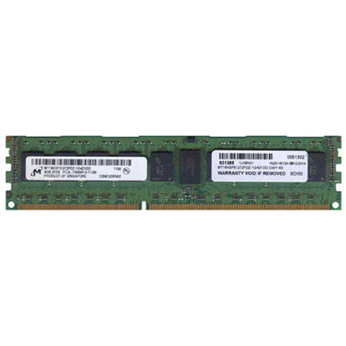 Micron 4GB 2Rx8 PC3L-10600R-09-10-B0 Server Memory RAM HT18KSF51272PDZ-1G4D1AD (Refurbished)