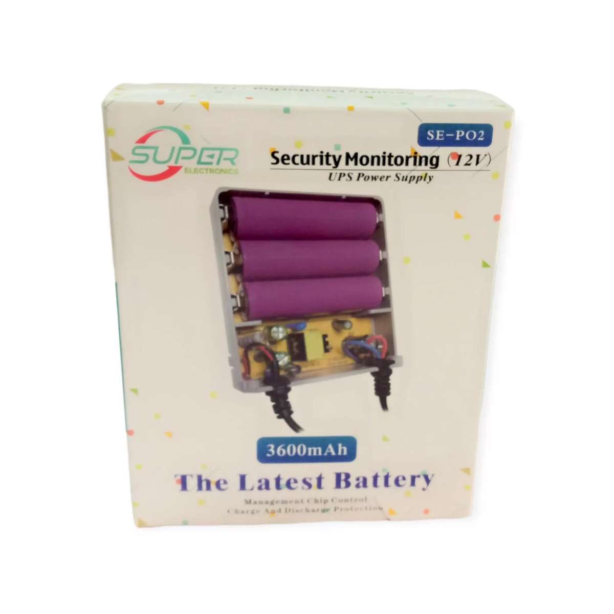 SE-P02 12v UPS Power Supply with 3600MAH Lithium Built In Battery (10007777)