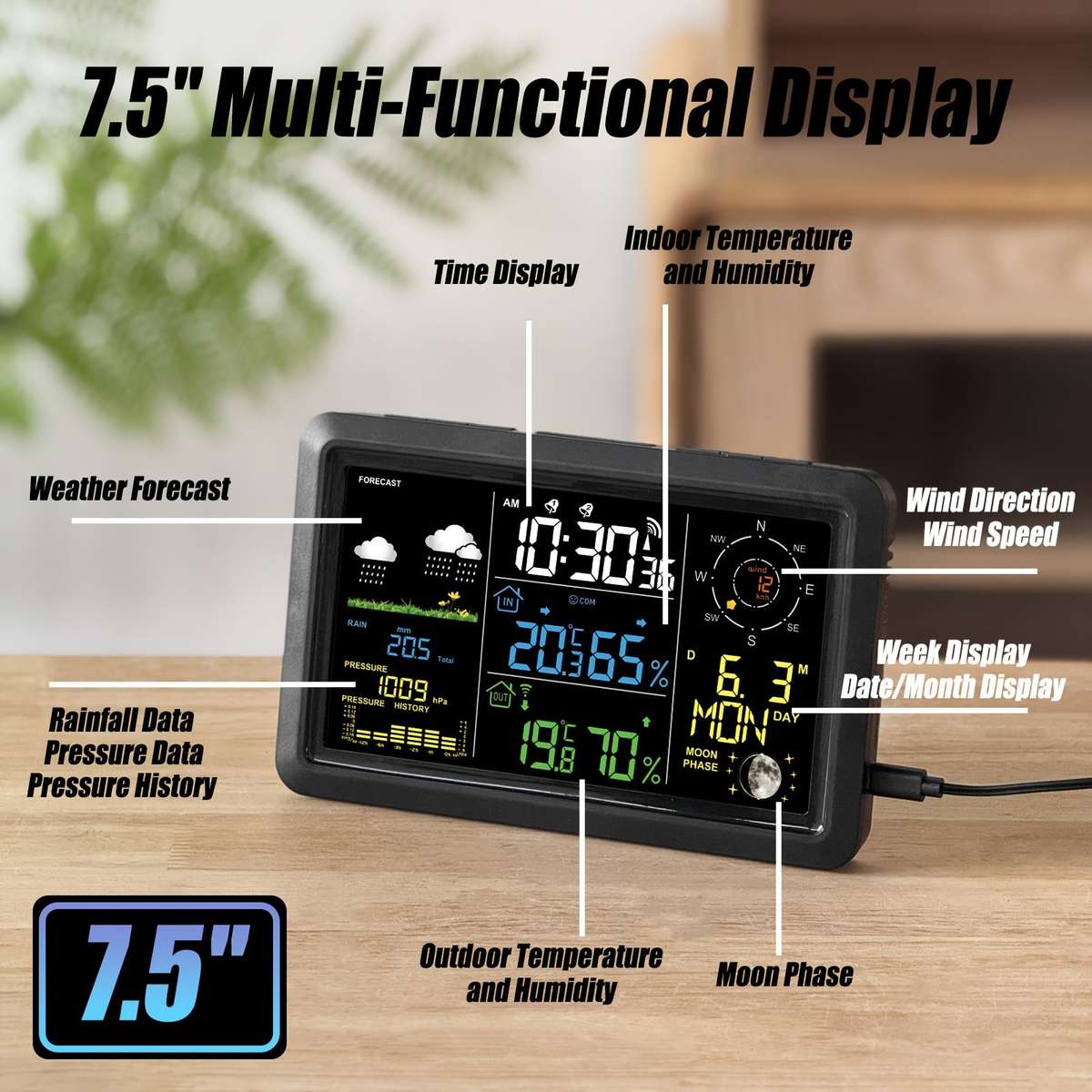 Wireless Weather Station with Outdoor Sensor (10000336)