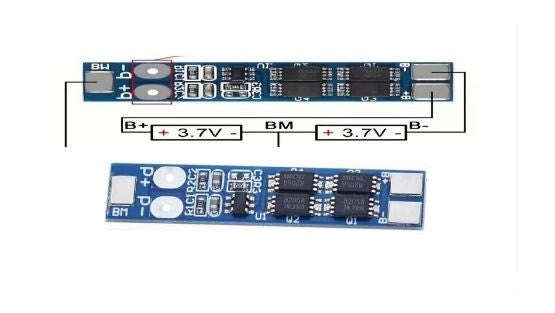 1pc 2S 7.4V 8.4V 8A Lithium Battery Protection Board BMS (10003496)
