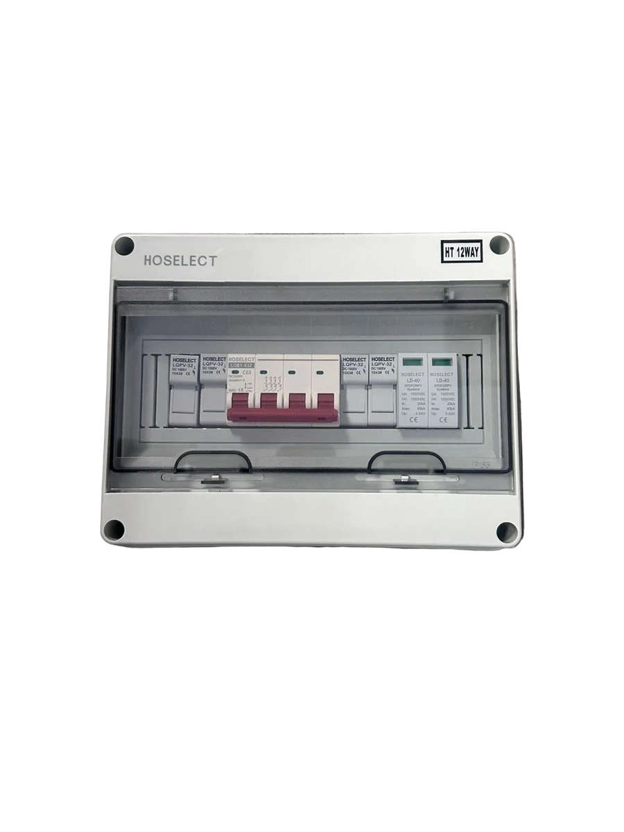 Solar photovoltaic PV DC Combiner Box Surge Lightning Protection 2 input 1 out DC 600V (10008167)