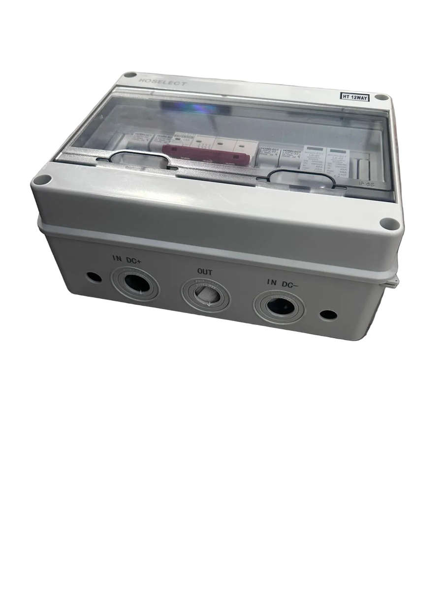 Solar photovoltaic PV DC Combiner Box Surge Lightning Protection 2 input 1 out DC 600V (10008167)
