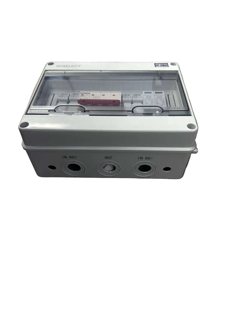 Solar photovoltaic PV DC Combiner Box Surge Lightning Protection 2 input 1 out DC 600V (10008167)