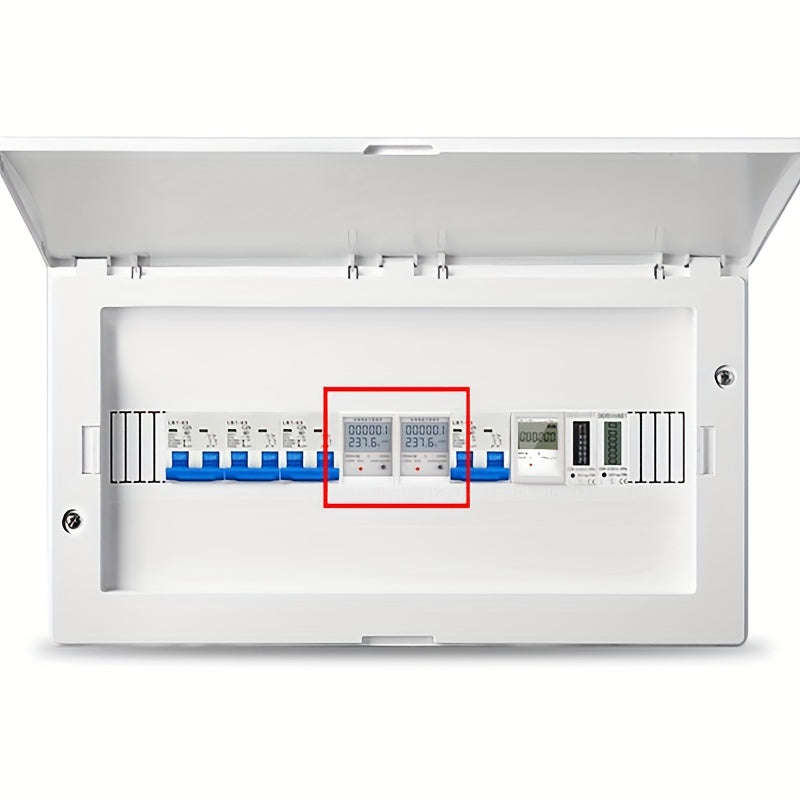 Mutifunction 60Amp  Household Electricity Meter LCD Electricity Meter Single-phase 220v
