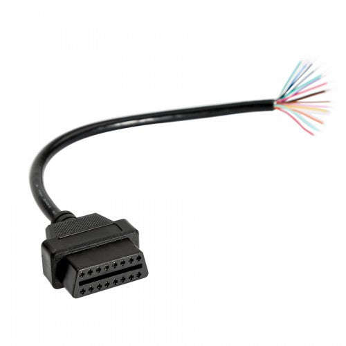 OBD2 16pin Female Connector to Open OBD Cable - Essential Tool for Car Enthusiasts and Profession...