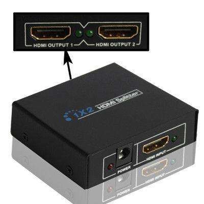 HDMI Splitter 1 x 2 Way - Connect One HDMI Source to Two Displays Simultaneously | 4K Resolution ...