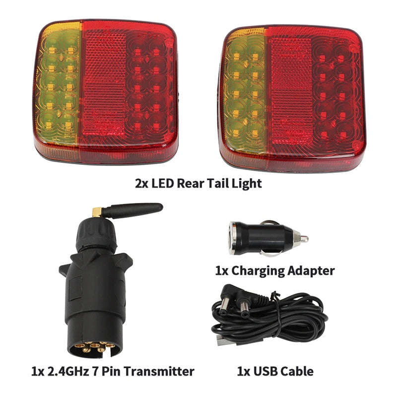 Magnetic Wireless LED Truck/Trailer Tail Light Kit - Convenient and Reliable Lighting Solution (1...