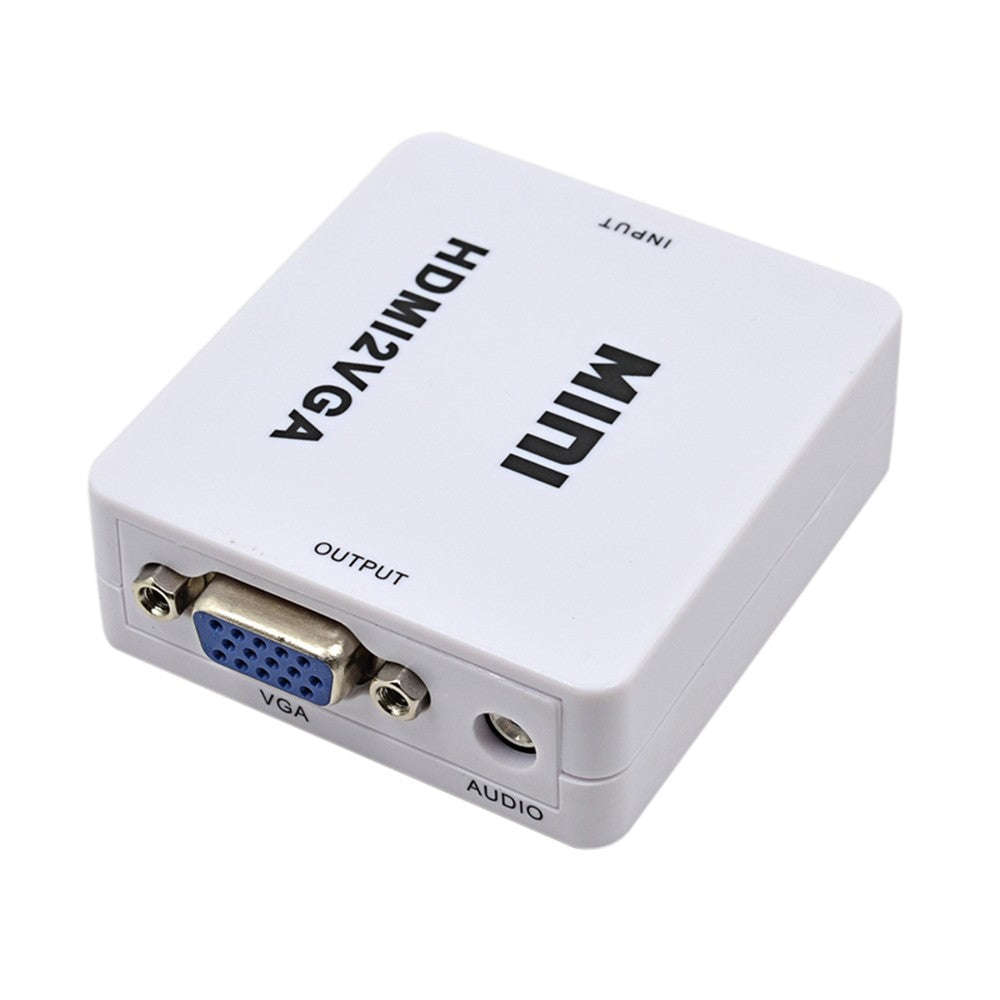 Mini HDMI to VGA Adapter + Audio Cable for XBOX360 for PS4/PS3 PC Computer to 1080P HDTV Display ...