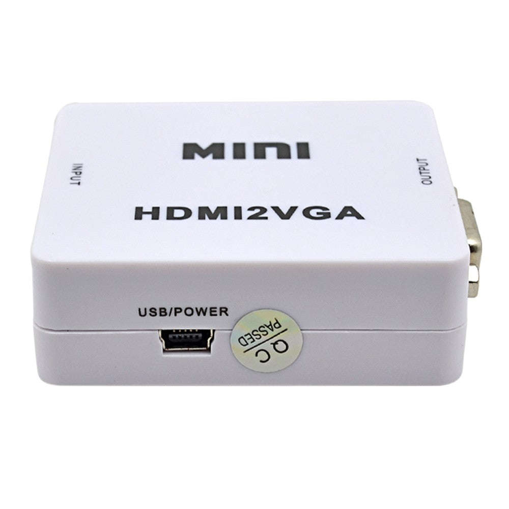 Mini HDMI to VGA Adapter + Audio Cable for XBOX360 for PS4/PS3 PC Computer to 1080P HDTV Display ...