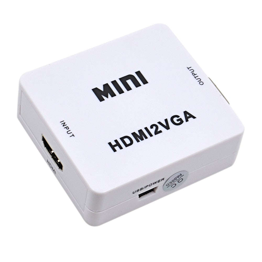 Mini HDMI to VGA Adapter + Audio Cable for XBOX360 for PS4/PS3 PC Computer to 1080P HDTV Display ...