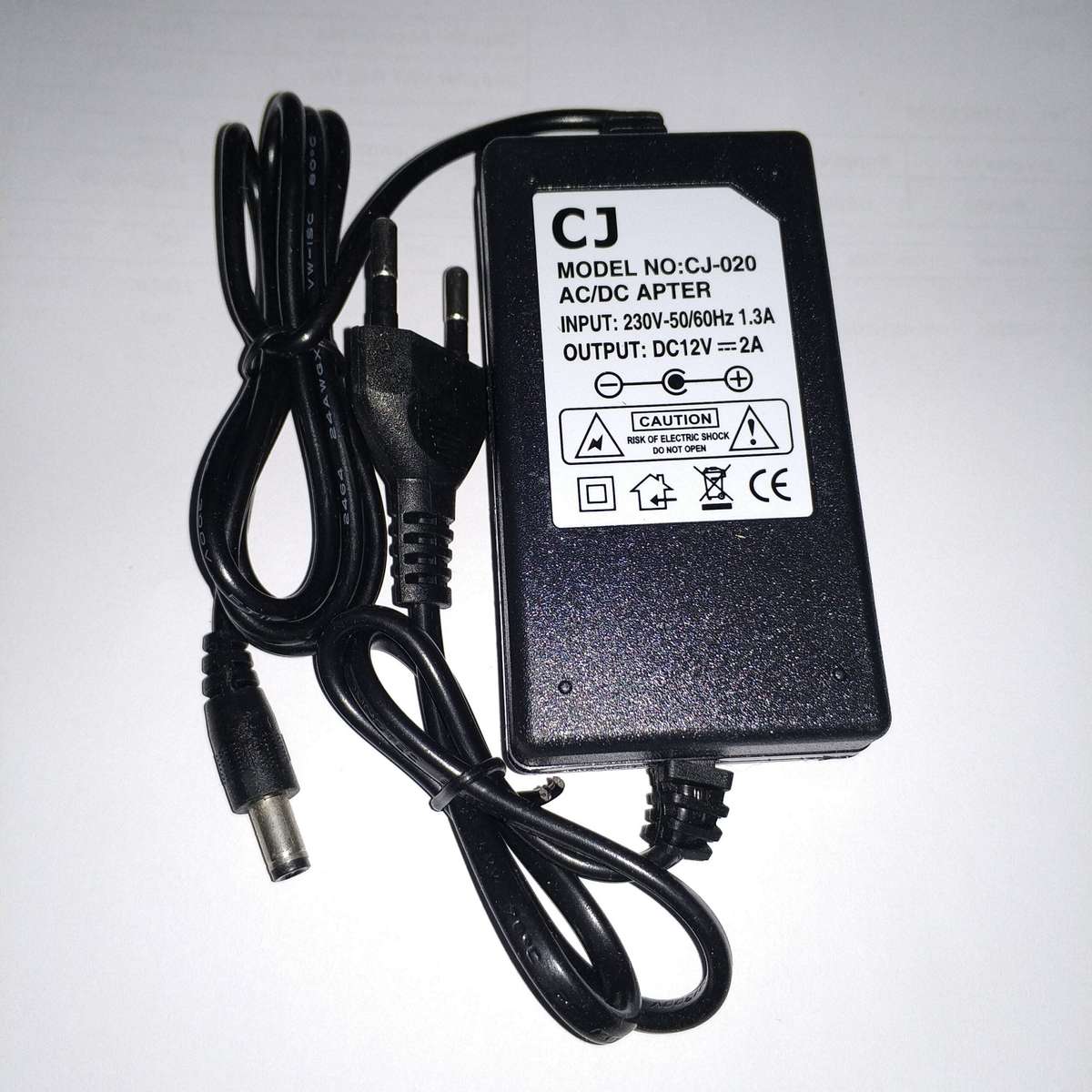AC to DC 12V 3A EU Plug Power Supply - Reliable and Efficient Adapter (10007785)