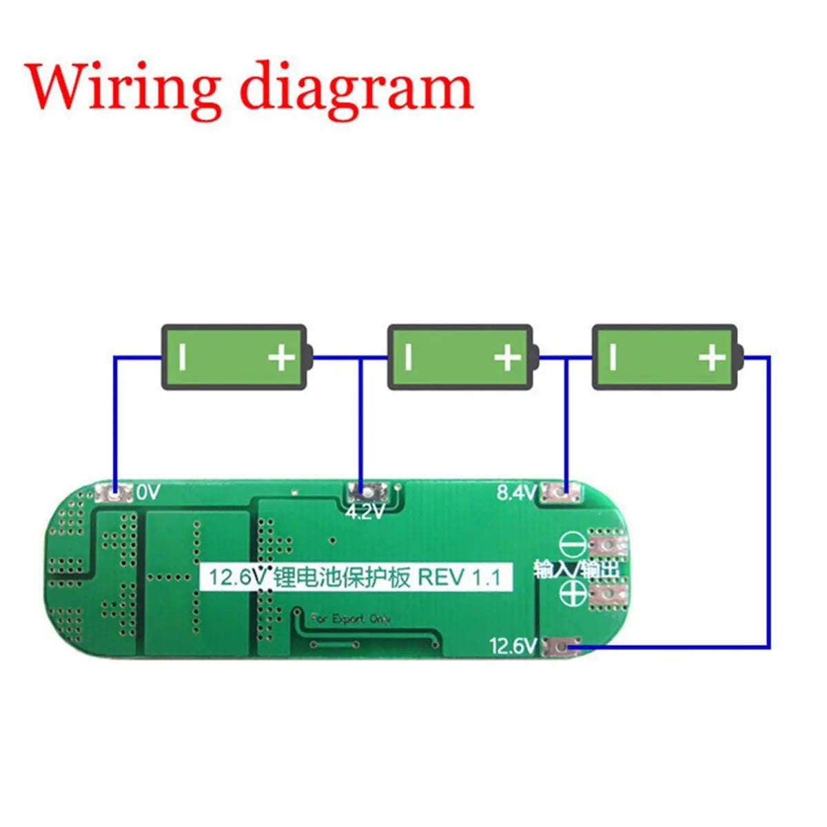 3S 20A Li-ion Lithium Battery 18650 Charger PCB BMS Protection Board 12.6V Cell (10003489)