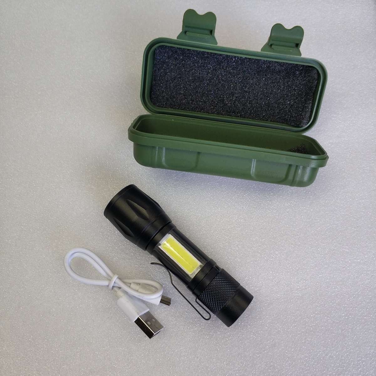 USB Charged Led Flashlight - Rechargeable Flashlight with Bright LED Bulb