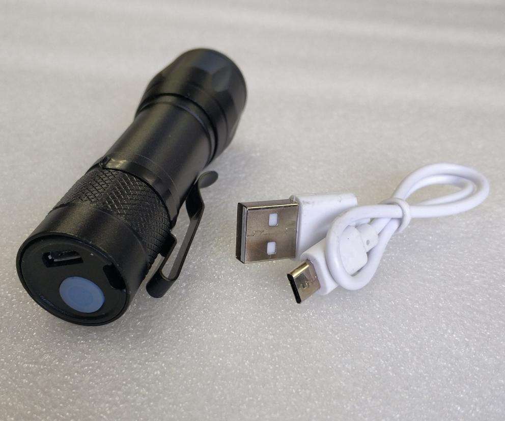 USB Charged Led Flashlight - Rechargeable Flashlight with Bright LED Bulb