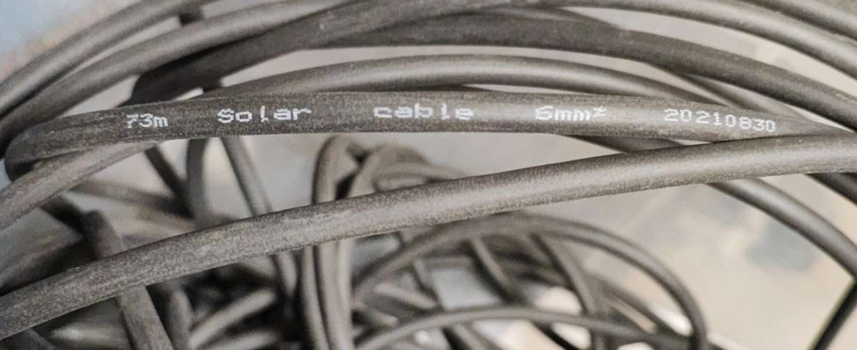 6mm2 Black PURE COPPER Flexible Solar Power Wire - Black (10004685)