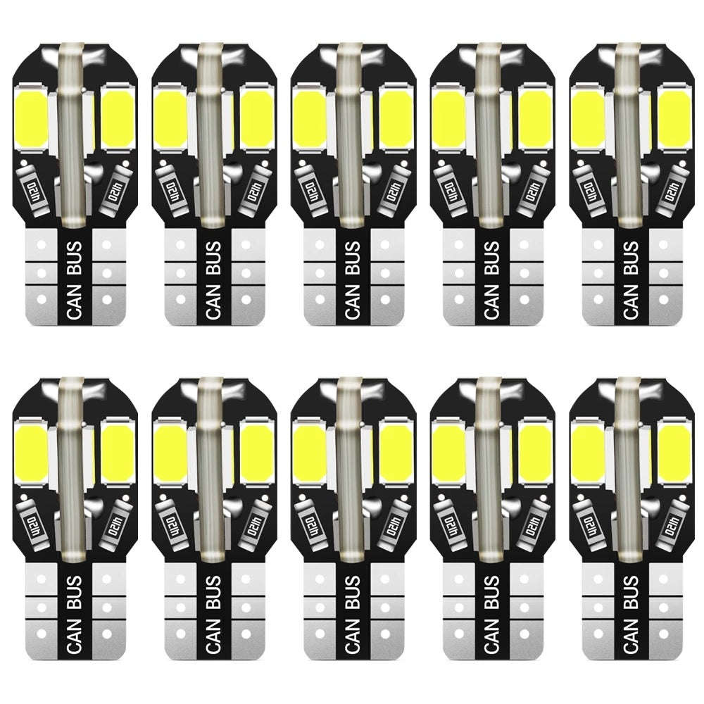 W5W/T10 CANBUS 8SMD 5730 Car LED Light Bulb