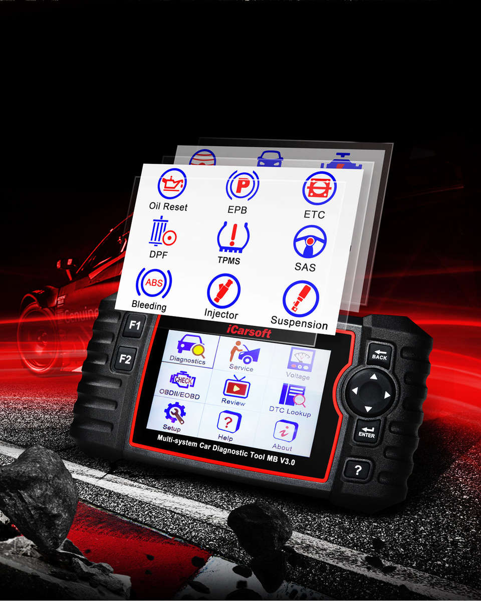 iCarsoft MB v3.0 Diagnostic Tool for Mercedes Benz-Sprinter and Smart Vehicles - Advanced Diagnos...