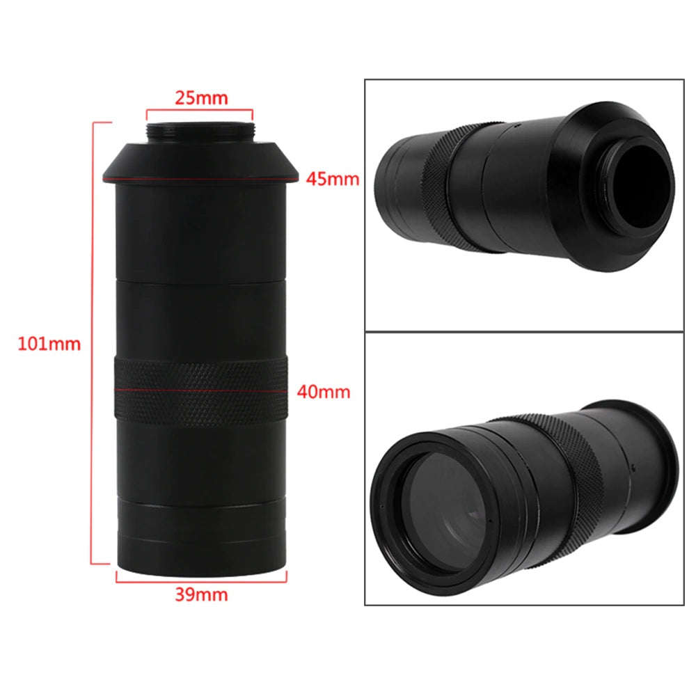48MP 4K HDMI/USB/VGA/CCD Digital Electronic Microscope Camera set 130X Lens+LED Ring Light (10005...