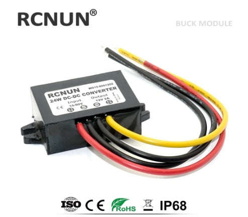 RCNUN 24V to 12V 5A Step-down DC DC Converter - Reliable and Efficient Power Conversion