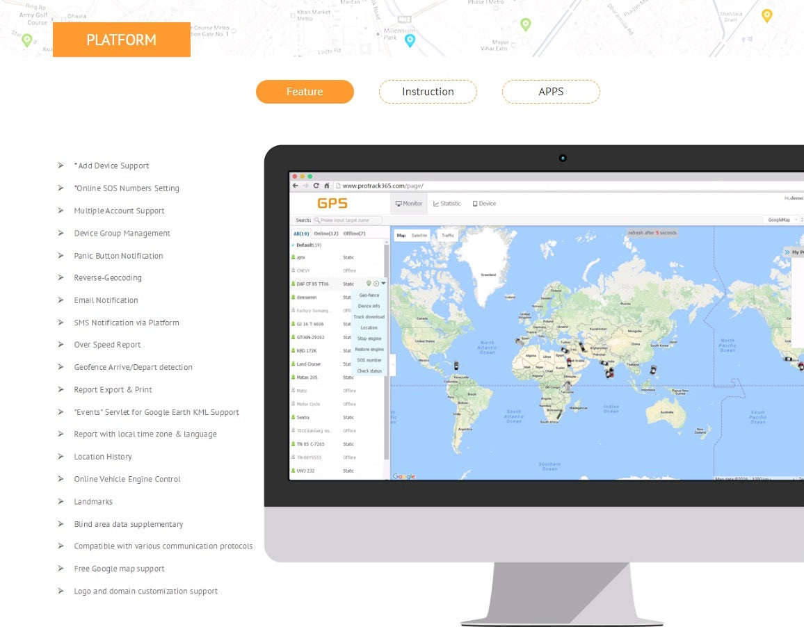 Annual Renewal www.protrack365.com Live Web Based Portable GPS Tracking System