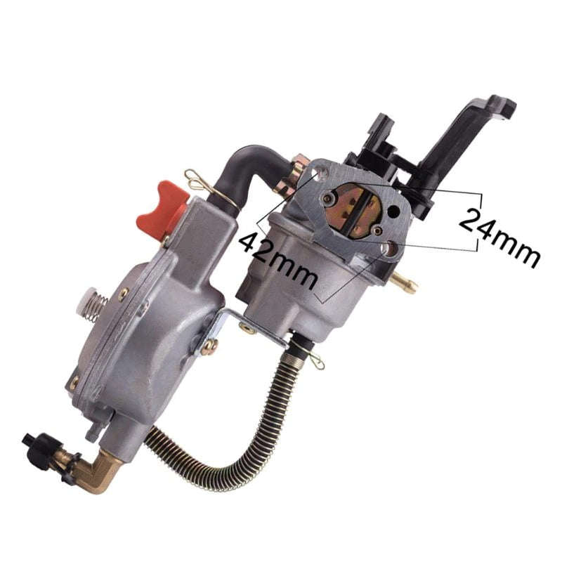 LP Gas Carburetor Dual Fuel Conversion Kit for 5/6KW Generators (Automatic Choke) - Convert to Pr...