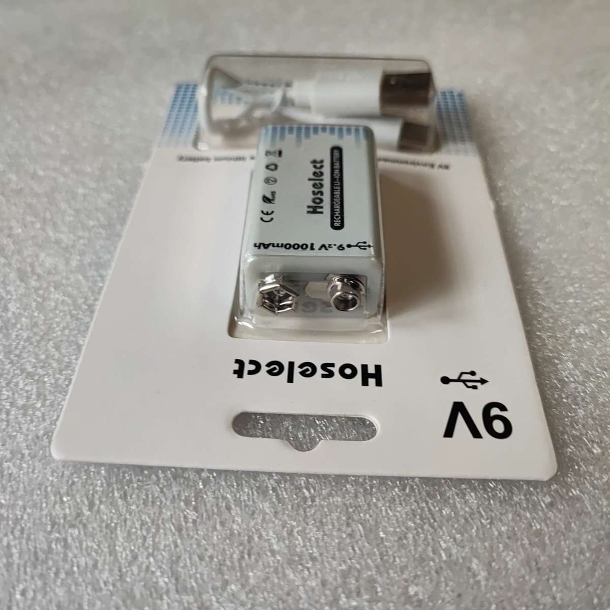 Hoselect 9v 1000mah Li-Ion Rechargeable Battery  (10005839)