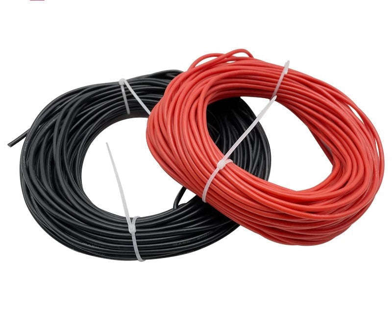 Heat Resistant Silicone Wire 16 Gauge Flexible Silicone Electric Cable for Car Auto Solar Panel I...