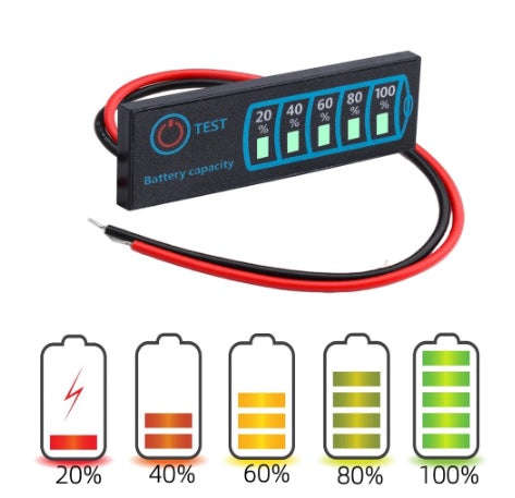 2S-8S 5-30v Lithium/Lead Acid Battery Level Indicator (10005943)