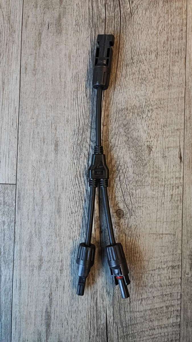 Enhance Your Solar Panel System with the 1 to 2 Solar Panel Y Connector and Splitter Set (10006173)