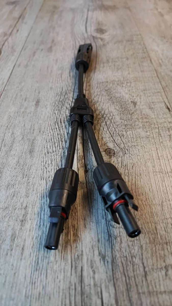 Enhance Your Solar Panel System with the 1 to 2 Solar Panel Y Connector and Splitter Set (10006173)
