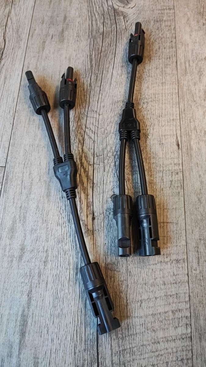 Enhance Your Solar Panel System with the 1 to 2 Solar Panel Y Connector and Splitter Set (10006173)