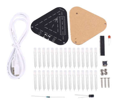 DIY Kit Triangle Shape LED Flashing Lamp Ring Light (10006474)