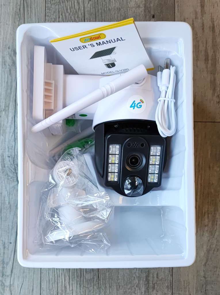 Andowl Q-V9 4K Solar Powered Intelligent WIFI IP PTZ Security Camera (10007532)