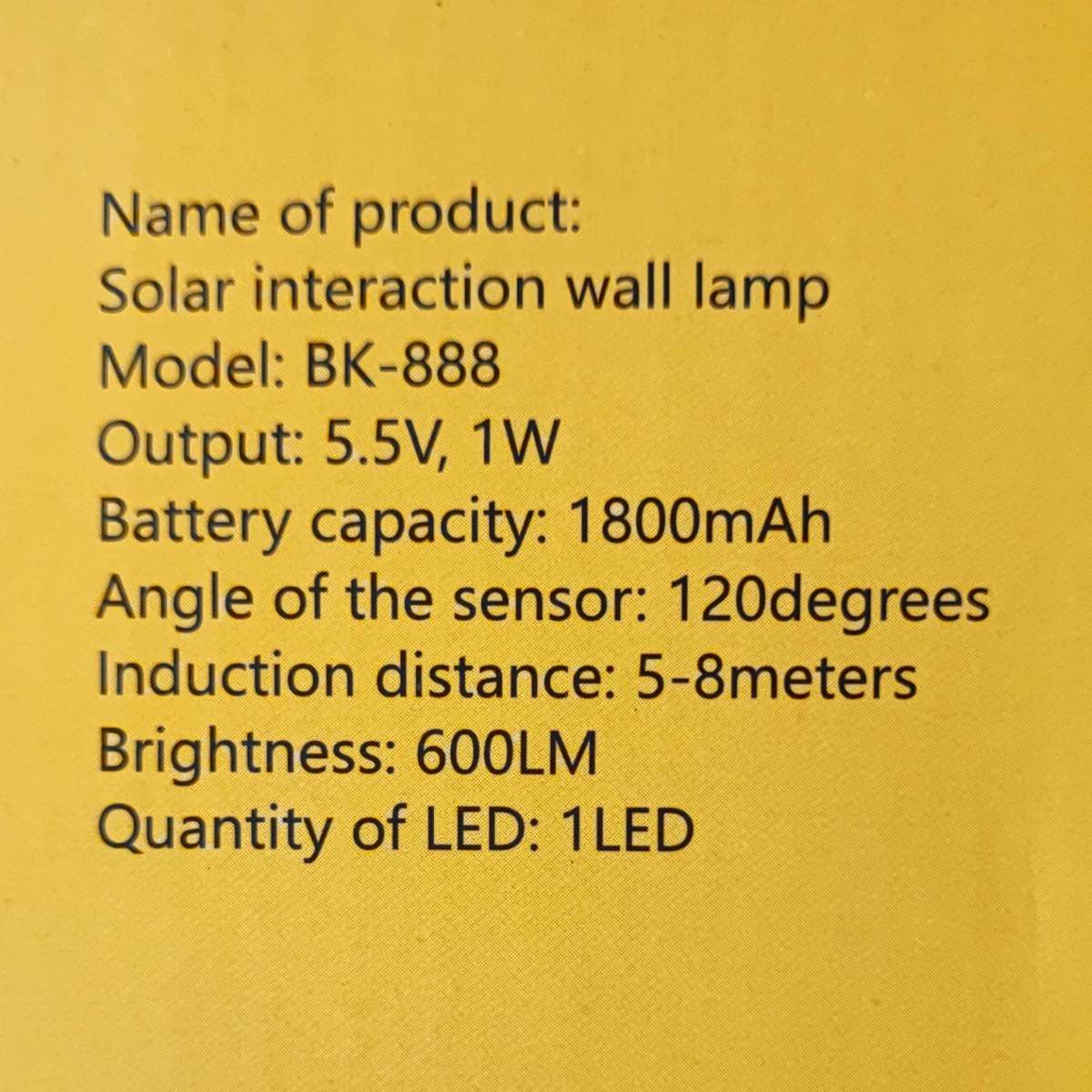 Solar Rechargeable Interaction Wall Lamp - Eco-Friendly and Interactive Lights & Lighting Accesso...