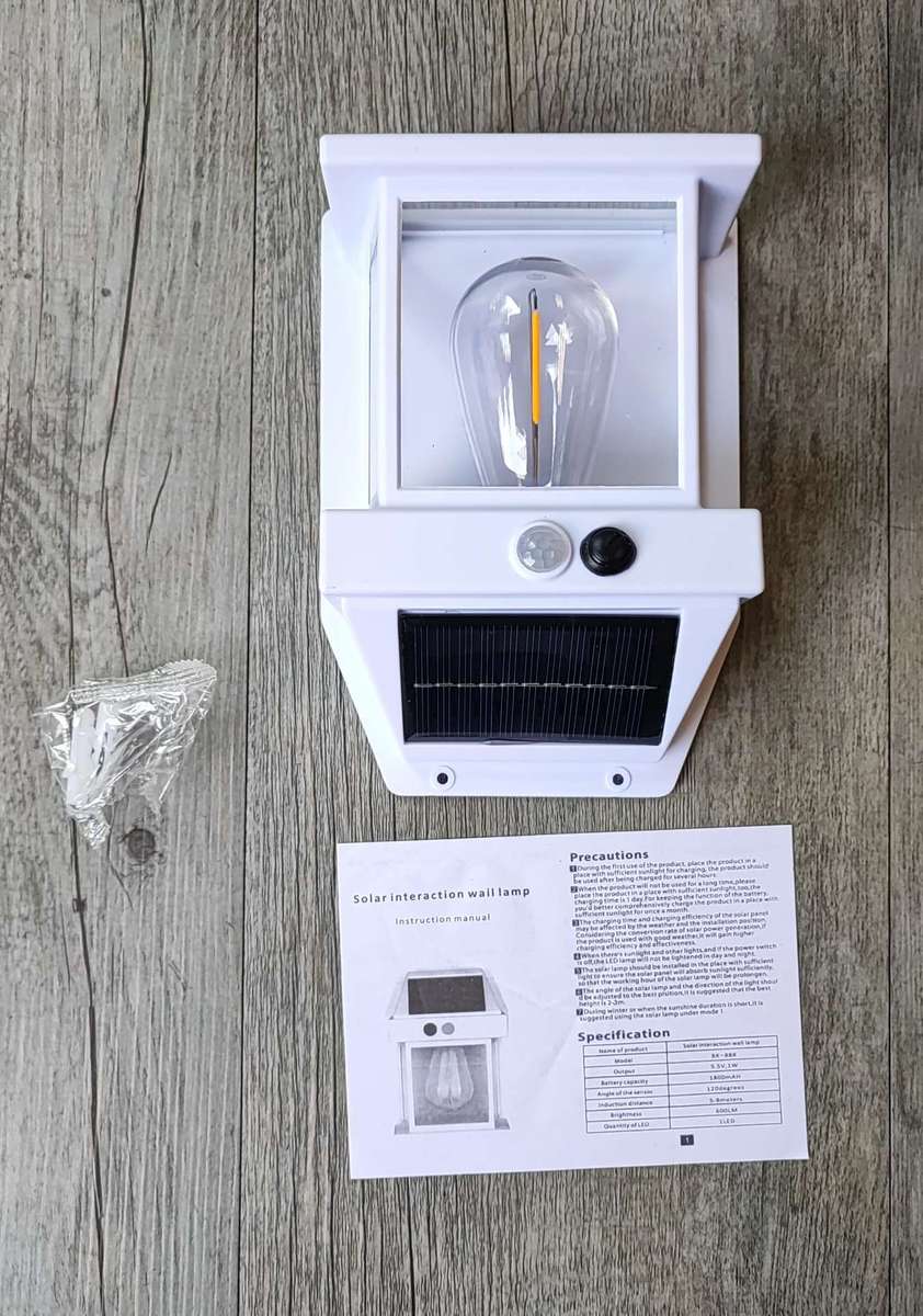 Solar Rechargeable Interaction Wall Lamp - Eco-Friendly and Interactive Lights & Lighting Accesso...