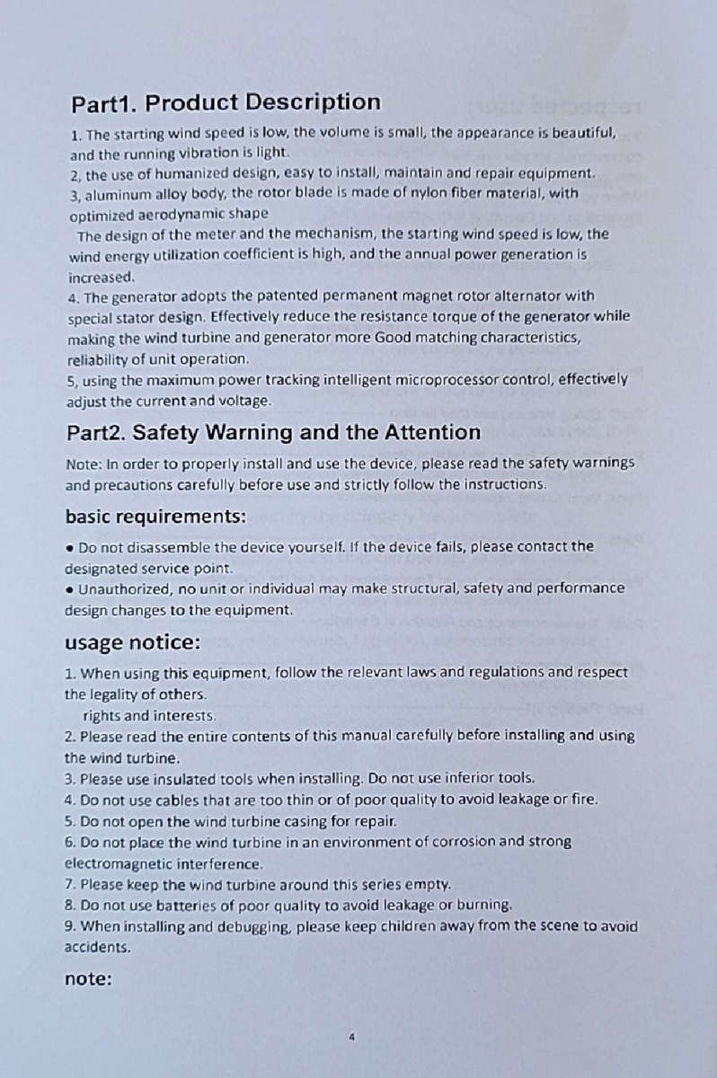 300W 3 Blades 24V Wind Turbine with Charge Controller