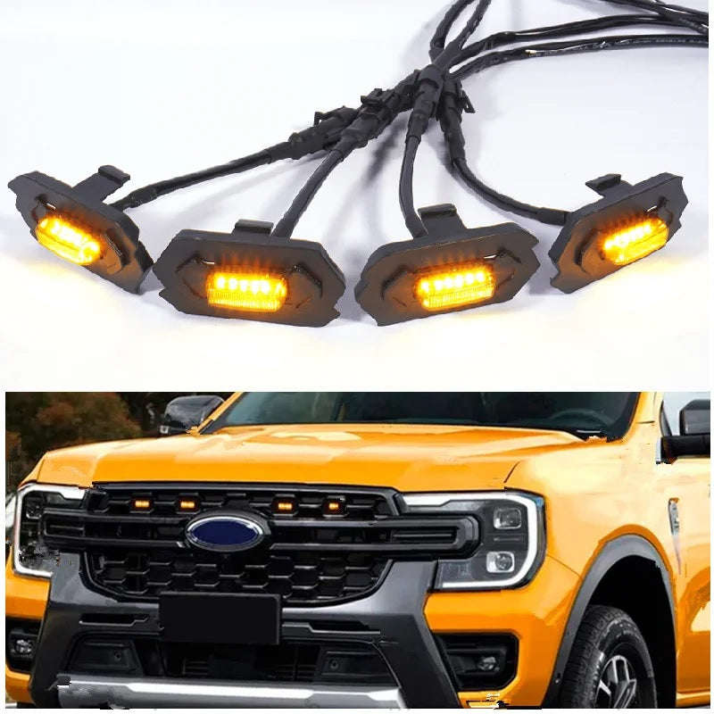 Grill Led Lights For Ford Ranger T9 Wildtrack/XLT - AMBER (10006899)
