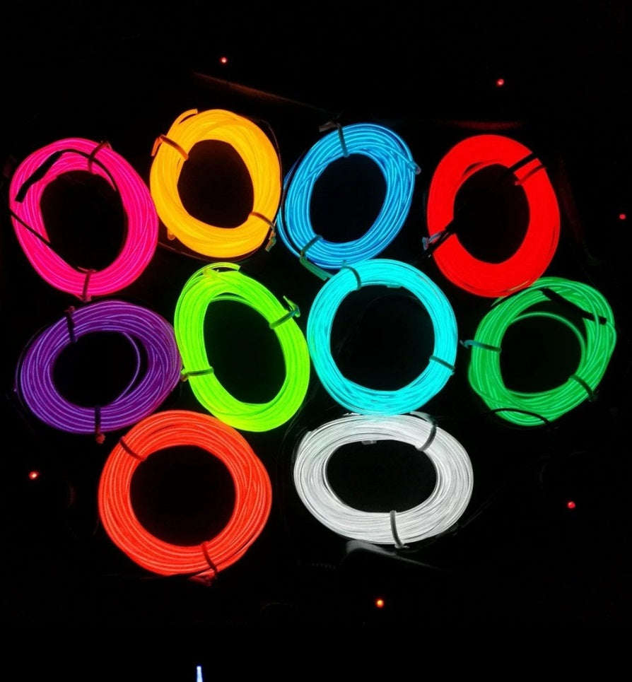3m Electroluminescent Neon Wire  Flexible and Vibrant Lighting Solution