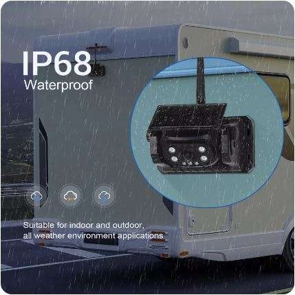 Podofo Wireless WiFi Reversing Rear View Waterproof Infrared Night Vision Camera for Trucks, Tr...