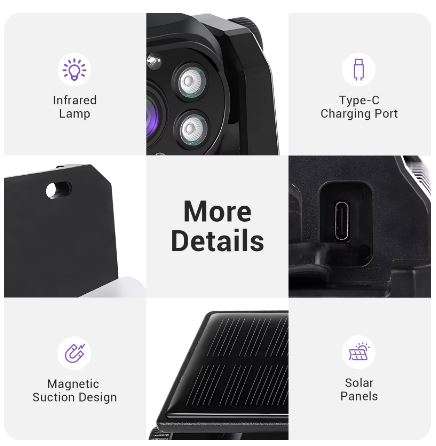 Podofo Wireless WiFi Reversing Rear View Waterproof Infrared Night Vision Camera for Trucks, Tr...