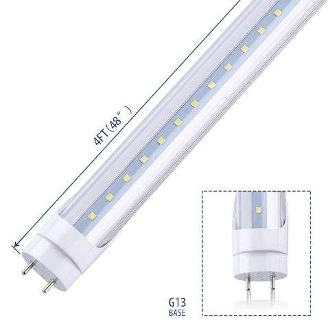 T8 4Ft 18w LED Tube - Energy-Efficient Frosted Lens 6500K Lighting Solution