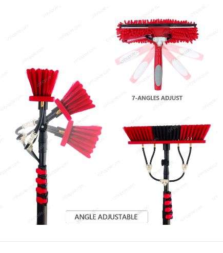 6Meter Water Fed Pole Brush with Squeegee Solar Panel/Window Cleaning Kit