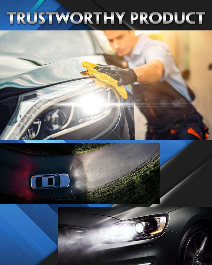 Novsight N64 Pro-Mini Series | H7 LED Wireless 60W, 12000LM 6500K White Headlight Kit - Upgrade Y...