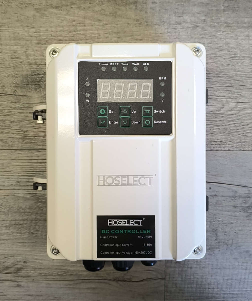 Hoselect Solar DC 750Watt 90Meter Head Water Pump and Solar Controller Set