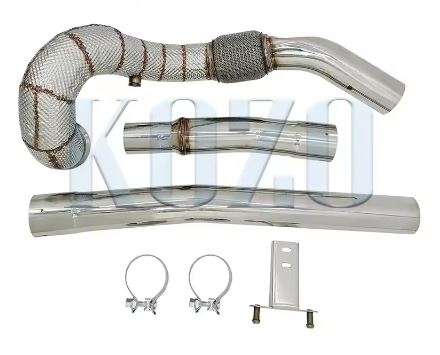 Downpipe Exhaust Pipe Kit for Audi A3/S3 2.0 Turbo and MK7/7.5 Golf R Quattro with Heat Shielding...