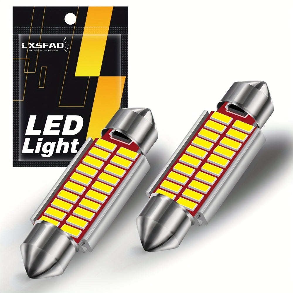 2pcs LED CANBUS C10W 4014 Chip 12V Bulb
