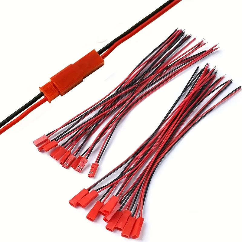 10pcs Male and Female Plug Connectors Cable Lines (10002478)